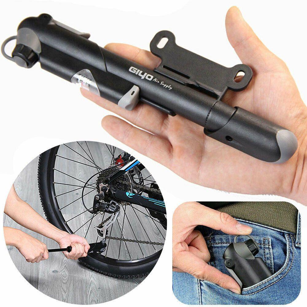 PATH Ống Bơm Xe Đạp Mini Cầm Tay Có Đồng Hồ Đo Áp Suất