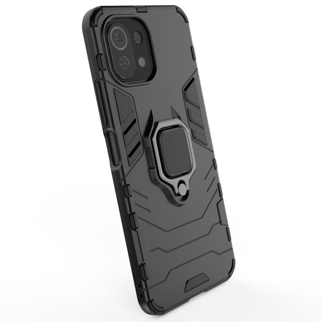 Ốp lưng Xiaomi Mi 11 Lite / Mi 11 Lite 5G  Iron Man Iring chống sốc giá đỡ xem phim kiêm nhẫn hút ô tô
