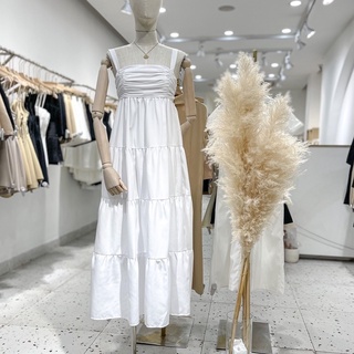 Đầm maxi nhún ngực tầng , Peace House Clothing
