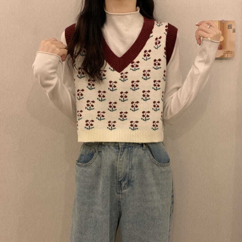 Áo Sweater Dệt Kim Không Tay Thời Trang Thu Đông Hàng Mới Năm 2021 Dành Cho Bạn Nữ