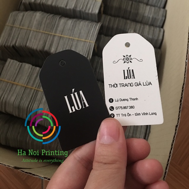 Combo 10.000 tag quần áo thiết kế theo yêu cầu