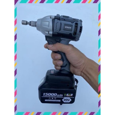 Máy xiết bu lông không than hitachi 199v  . .