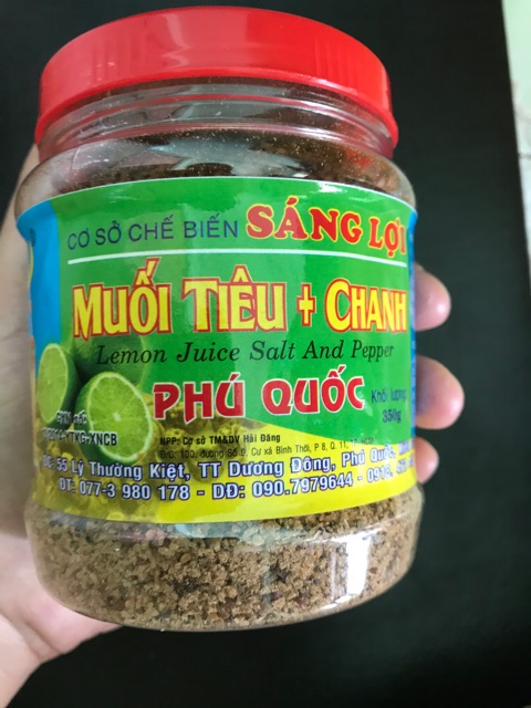 Muối tiêu chanh Sáng Lợi 120gr- ĐS Phú Quốc mua 10 tặng 1 | BigBuy360 - bigbuy360.vn