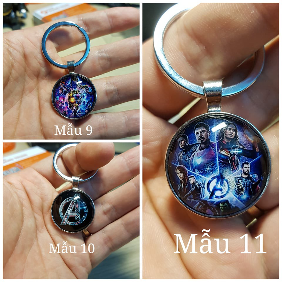 Móc khóa avenger endgame, siêu anh hùng cực hot