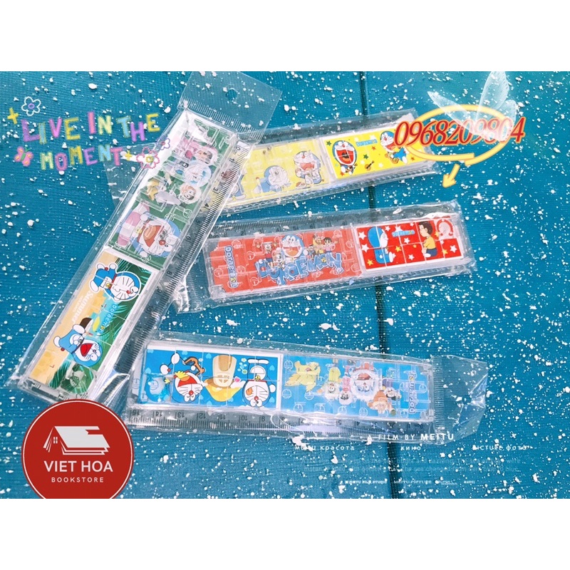 Thước kẻ xếp hình Doremon_Người nhện_Elsa_Công chúa 15cm,20cm