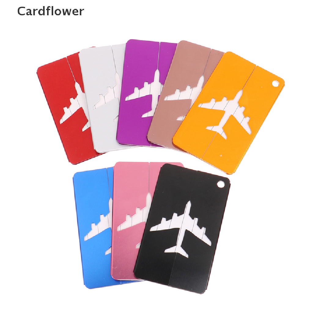 &lt; Cardflower &gt; Thẻ Gắn Hành Lý Du Lịch Bằng Hợp Kim Nhôm