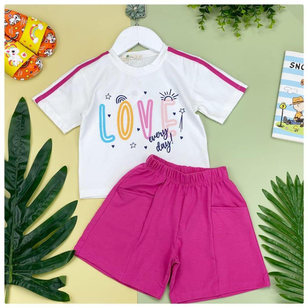 🚨🚨 GIÁ TỐT 👦🏻 Đồ bộ cao cấp cotton Love chạy sọc 10/16  .
