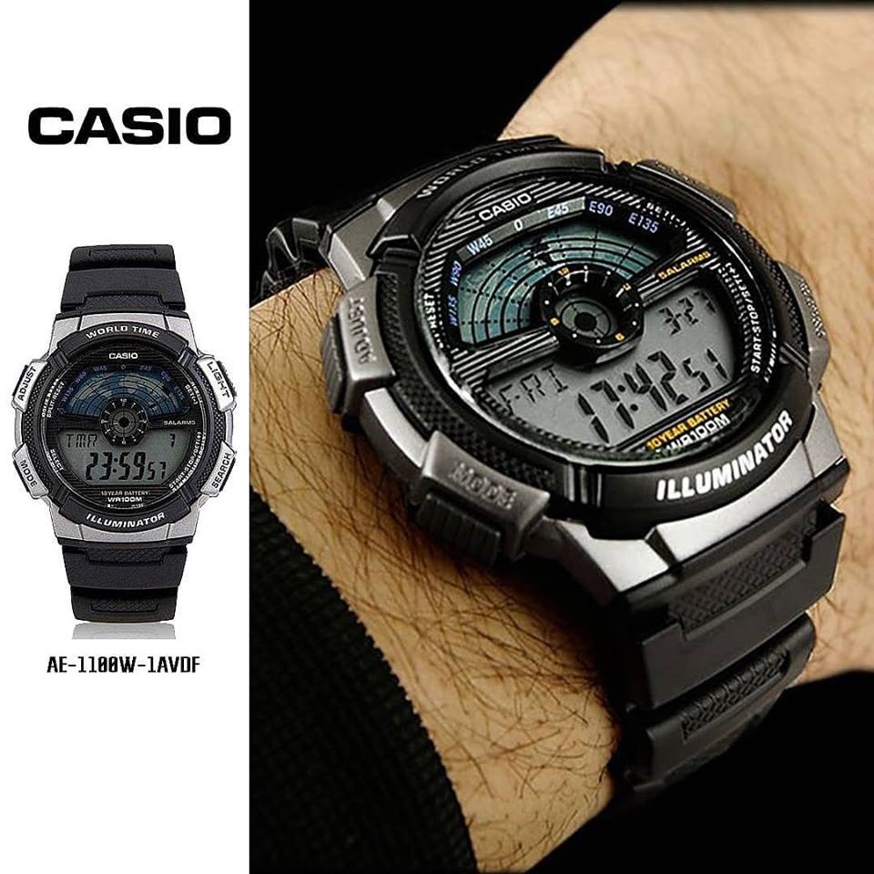 Đồng hồ nam chính hãng Casio AE-1000W-1A3VDF, AE-1000W-2AVDF, AE-1000W-3AVDF,  AE-1000WD-1AVDF, AE-1100W-1AVDF | BigBuy360 - bigbuy360.vn