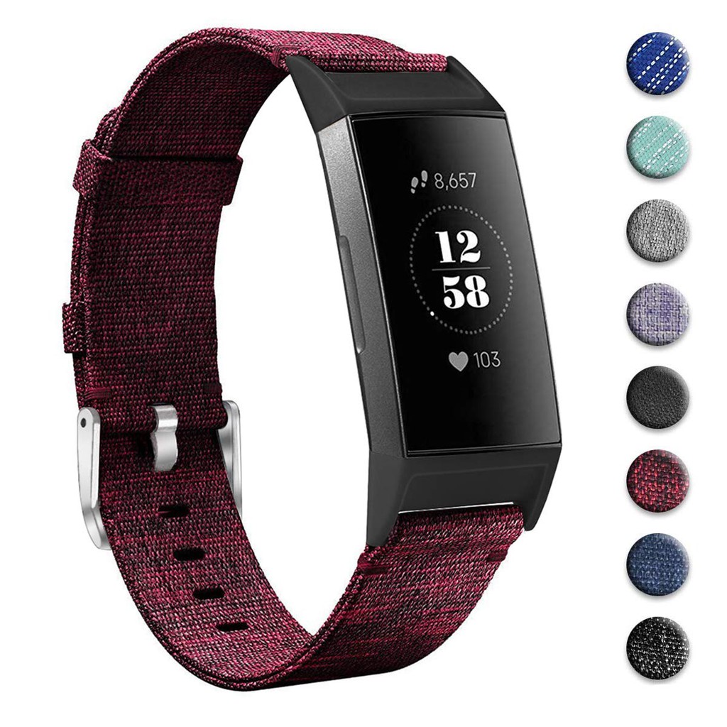 Dây Đeo Nylon Cho Đồng Hồ Thông Minh Fitbit Charge 2 / Charge 3 / Charge 4