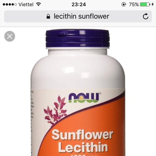 Viên chống tắc sữa Sunflower Lecithin Nội địa Mỹ