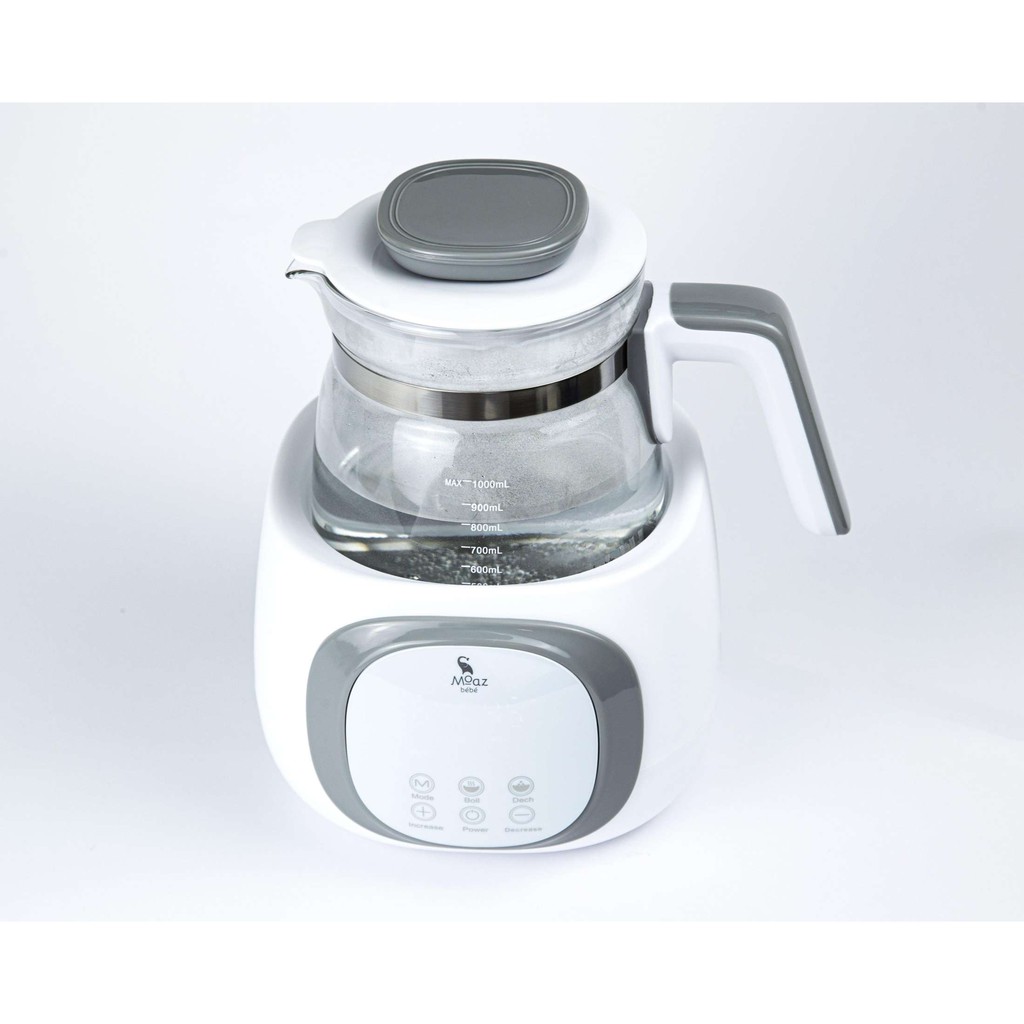 [Hàng chính hãng] Bình đun nước đa năng pha sữa thông minh cho bé Moaz Bebe MB-012 - có khử clo, dùng pha trà, cafe