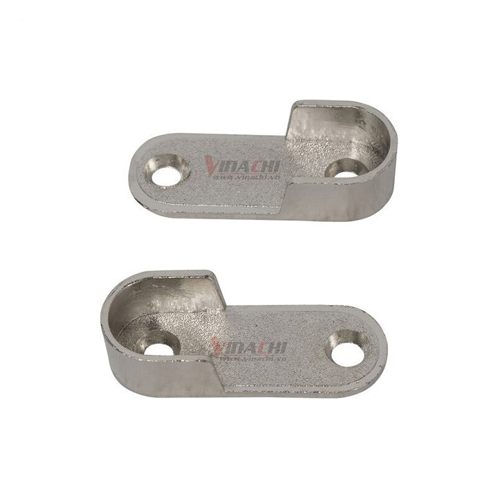 Bộ Gối Đỡ - Bộ Gối Đỡ Thanh Treo Tủ Áo 15,5*45mm Bộ 4 Cái làm từ vật liệu kẽm mạ nikel tạo nên vẻ sang trọng