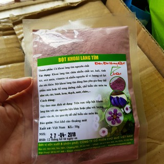 Bột khoai lang tím gói 50gr - tạo màu tự nhiên