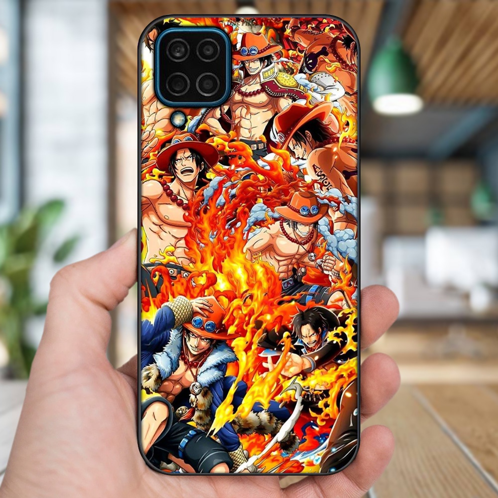 Ốp lưng Samsung M32, M33, M53, M62 viền đen in hình Ace One Piece