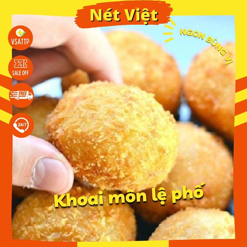 Khoai môn lệ phố nhân trứng muối hàng chuẩn Trung hộp 12 viên