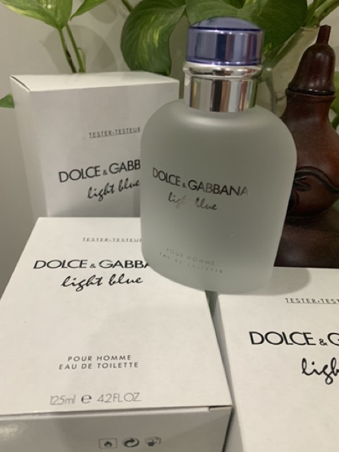 Nước hoa tester d&g light blue pour homme 125ml (hộp tester)