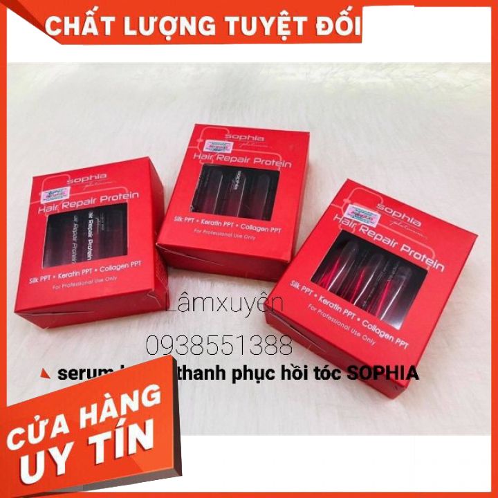 SERUM HUYẾT THANH BẢO VỆ TÓC PROTEIN SOPHIA hộp 10 ống