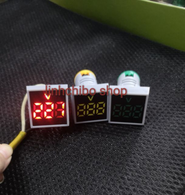 Đèn báo vôn mặt vuông