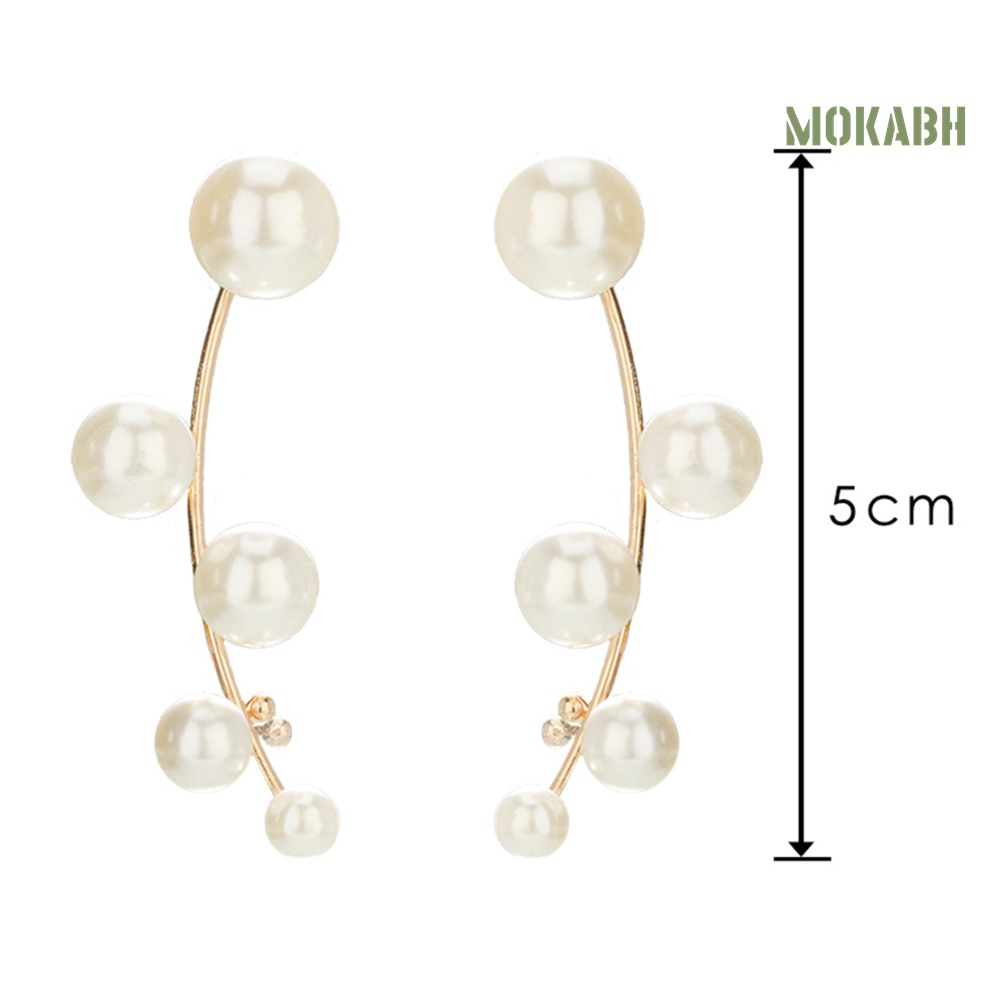 Bông Tai Đính Ngọc Trai Giả Thời Trang Dành Cho Nữ