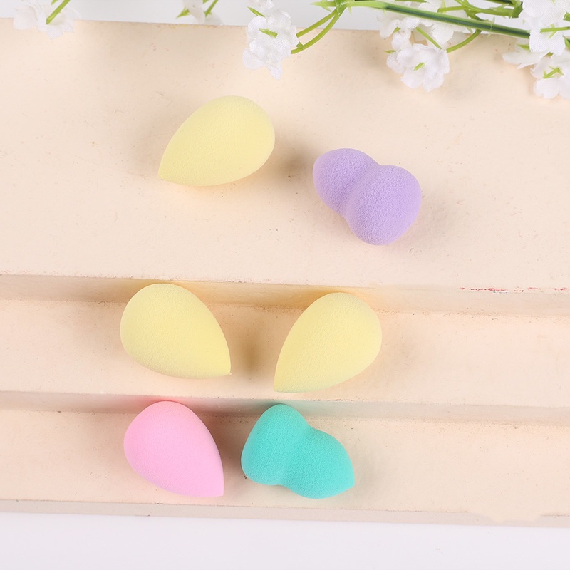 Set 4/12 Mút Trang Điểm Mềm Mại Hình Quả Trứng Màu Sắc Ngẫu Nhiên