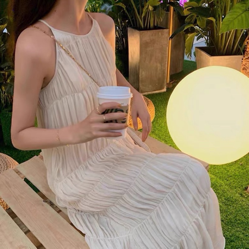 Đầm Hai Dây Dáng Dài Phong Cách Pháp Thời Trang Mùa Hè Hàng Mới 2022