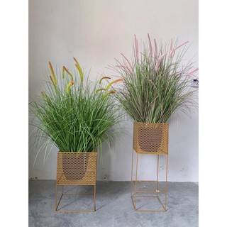 Cây giả decor cành cỏ lau giả cao cấp