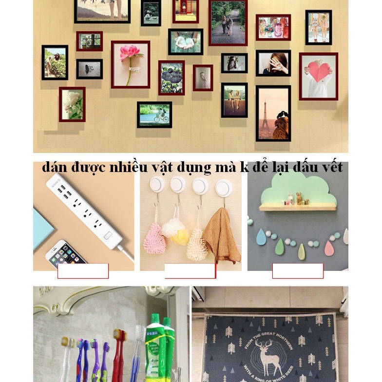 Băng keo dính 2 mặt đa năng - sử dụng nhiều lần