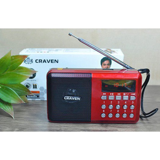 Loa Craven Cr-65 Nghe Nhạc USB Thẻ Nhớ Fm Có Đèn Pin Siêu Sáng
