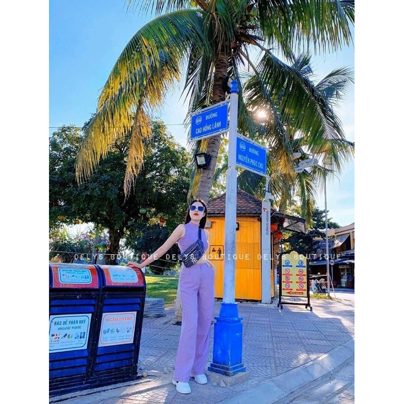 áo ba lỗ crop top ôm body cổ tròn thun bozip ôm dáng xinh