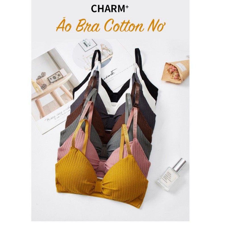(Mới nhất) Áo bra thắt nơ gân tăm cực xinh MS308