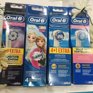 Đầu bàn chải điện Oral B, dùng cho tất cả các loại bàn chải Oral B, lông bàn chải mềm, mịn, đầu bàn chải tròn dễ sử dụng