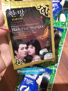 Combo 10 gói dầu gội đen tóc