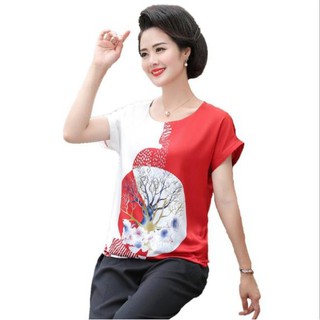 Bộ lụa mặc nhà cho mẹ hàng Quảng Châu