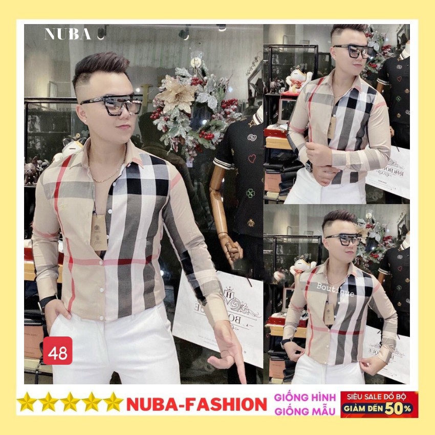 Áo sơ mi nam dài tay kẻ sọc chất vải lụa đẹp giá rẻ TCS 03 | BigBuy360 - bigbuy360.vn