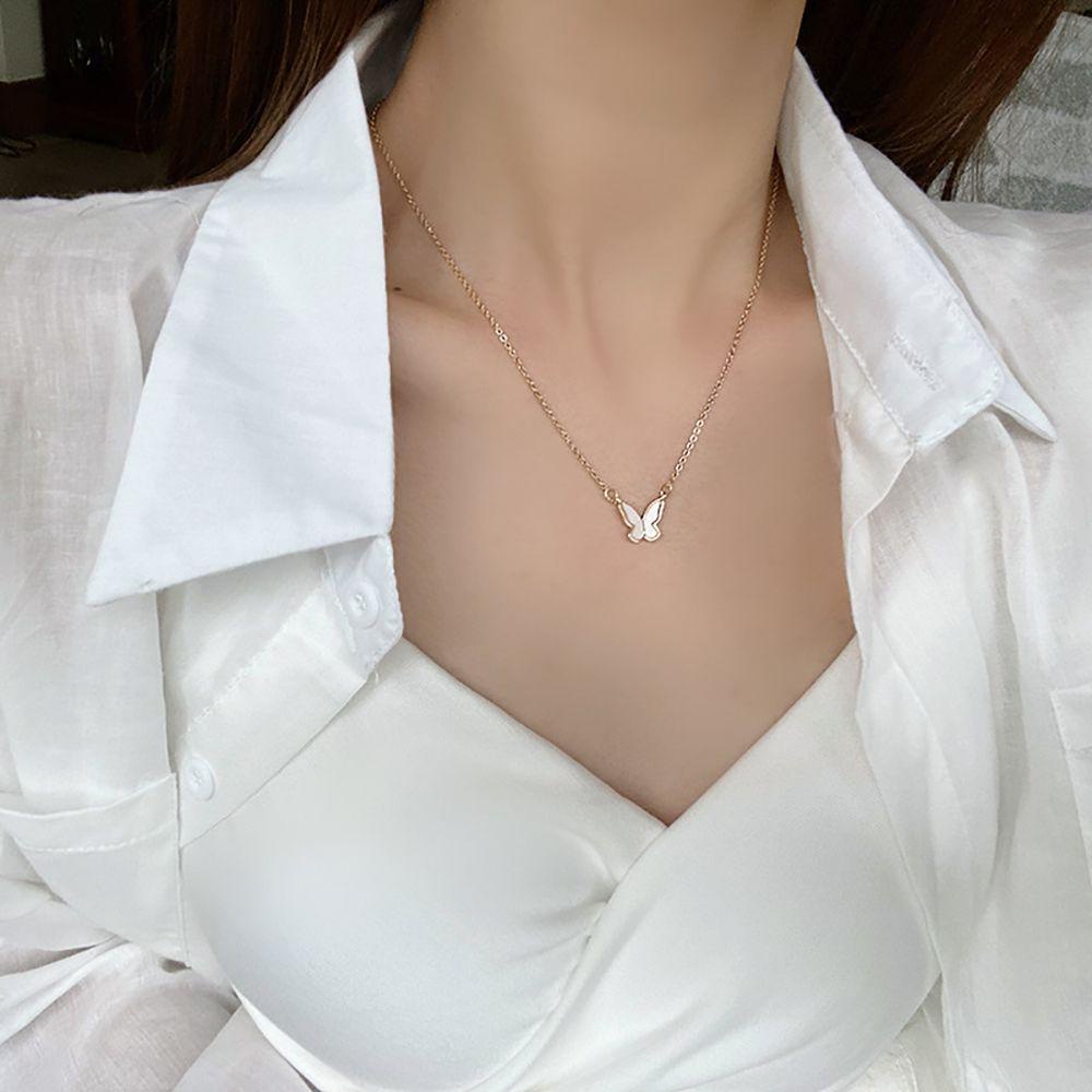 ANEMONE Vòng cổ Choker Mặt Hình Hoa Hồng / Bướm / Trái Tim Đơn Giản Thời Trang