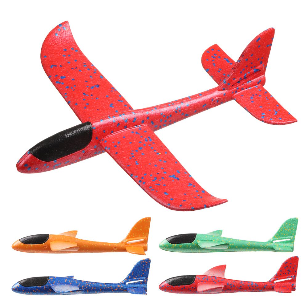 Mô hình máy bay xốp ném tay có đèn LED nhiều màu vui nhộn cho bé