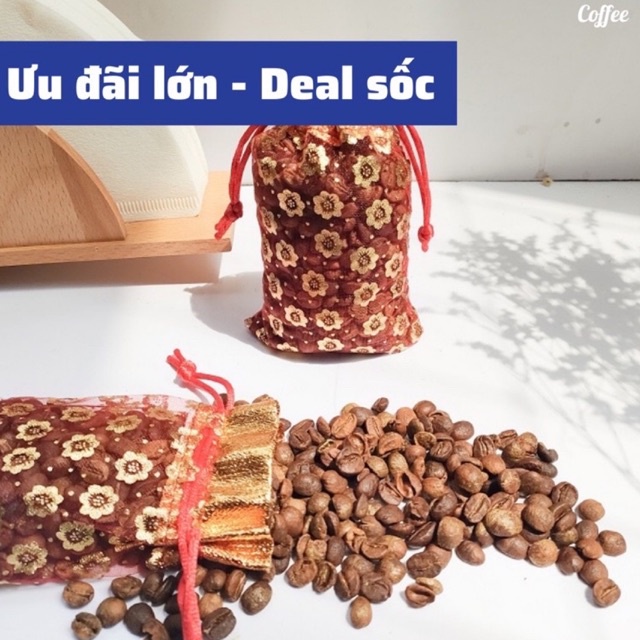 Túi thơm hạt cà phê treo xe ô tô ,tủ quần áo ,tủ lạnh ,phòng khách, phòng bếp khử mùi ẩm mốc siêu tốt