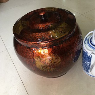 Giành ủ trà sơn mài kèm ấm tích bát tràng 1,5 L pha trà giữ nóng.