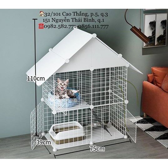 [ XẢ KHO GIÁ RẺ ] CHUỒNG QUÂY CHÓ MÈO LẮP GHÉP ĐA NĂNG