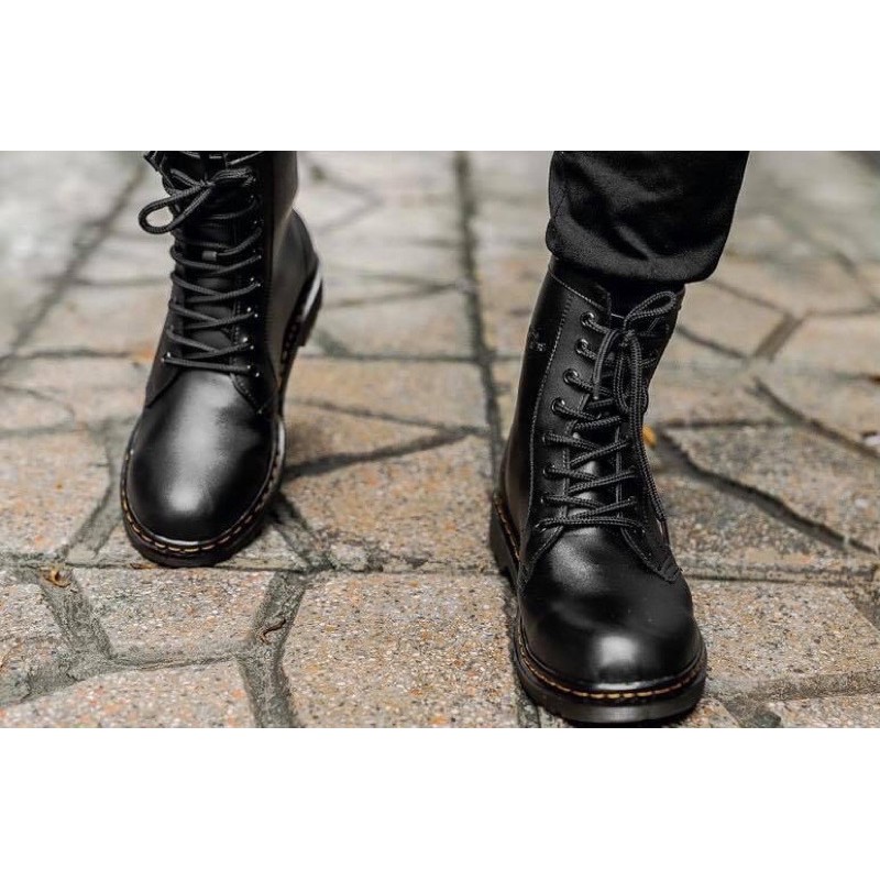 Giày đốc buộc dây cao cổ, combat boot | BigBuy360 - bigbuy360.vn
