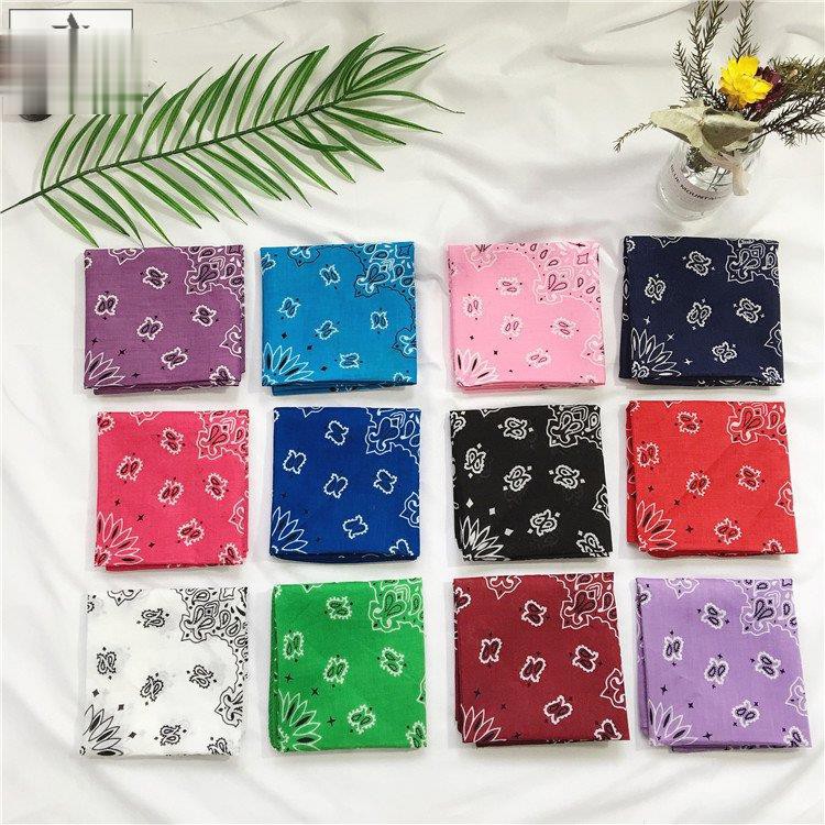 [Nowship2h] Khăn Bandana, Khăn Turban Họa Tiết 2 Tế Bào Phong Cách Hàn Quốc - Cotton - 55x55cm - Mã B002