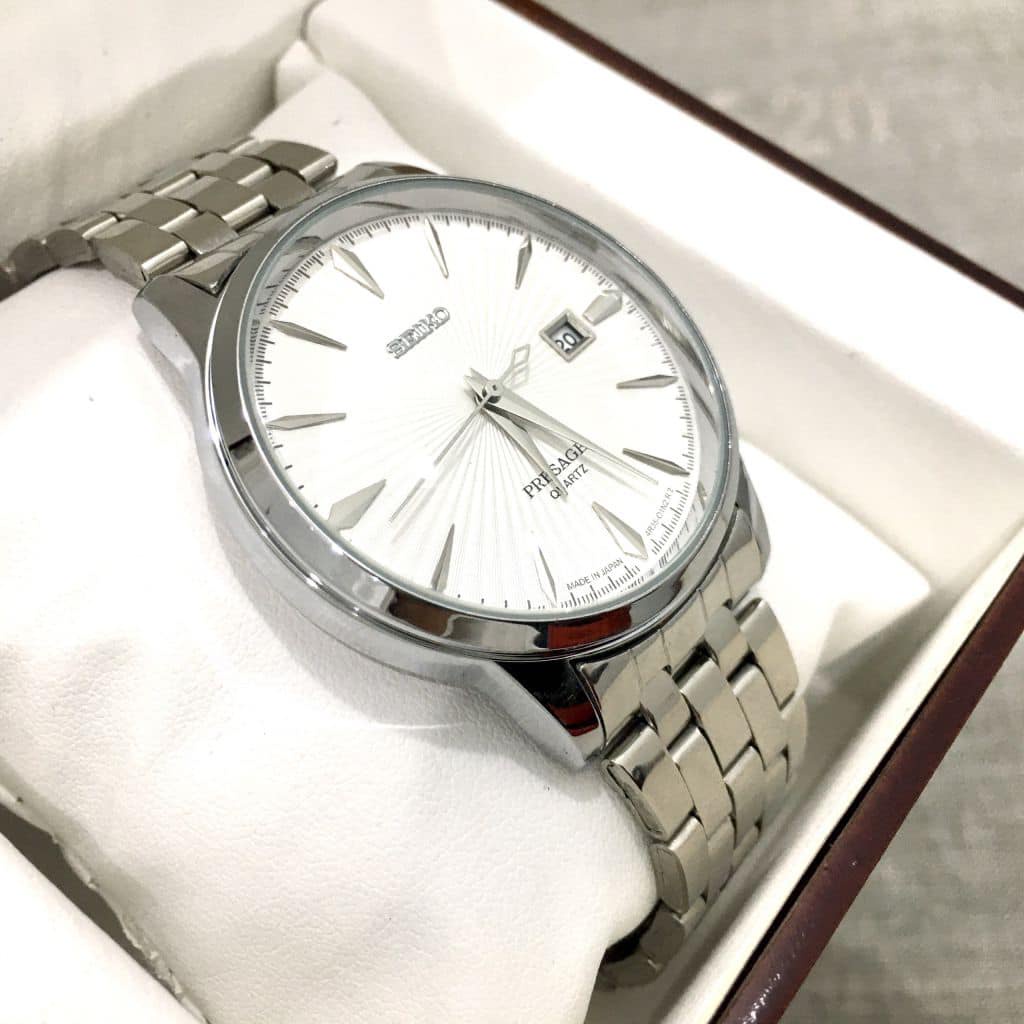 Đồng Hồ Nam Seiko- Đồng Hồ Nam Dây Kim Loại Cao Cấp Có Lịch Ngày Mặt Kính Chống Xước Chống Nước 3ATM Bảo Hành 24 Tháng | BigBuy360 - bigbuy360.vn