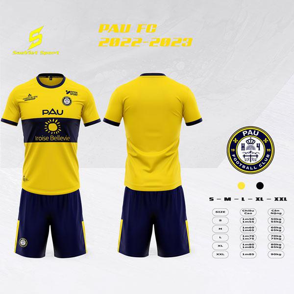 Quần áo Sao Việt 2022 PAU FC - bộ đá banh thun lạnh thoáng mát ,thấm mồ hôi - hàng phân phối chính hãng