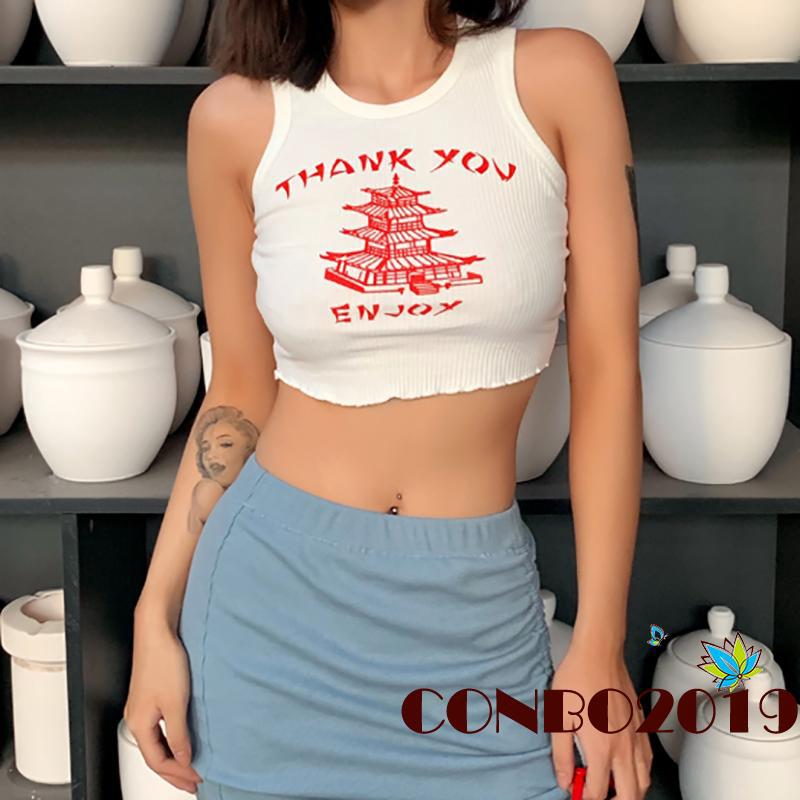 Áo thun ba lỗ thời trang cho nữ