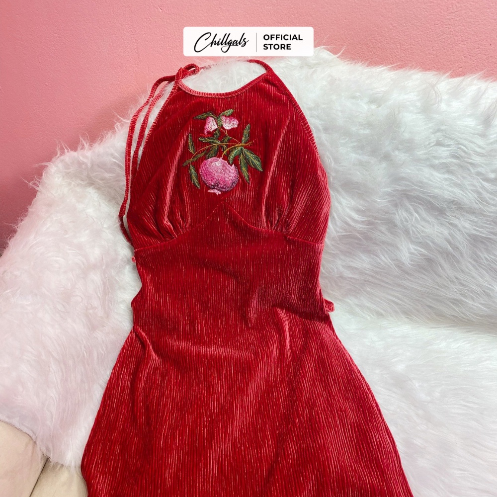 Áo dài yếm Ả Đào Chillgals ôm body co dãn chất liệu len Hàn cao cấp AD-031