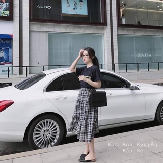 SET ÁO PHÔNG MIX CHÂN VÁY DÀi (ORDER)