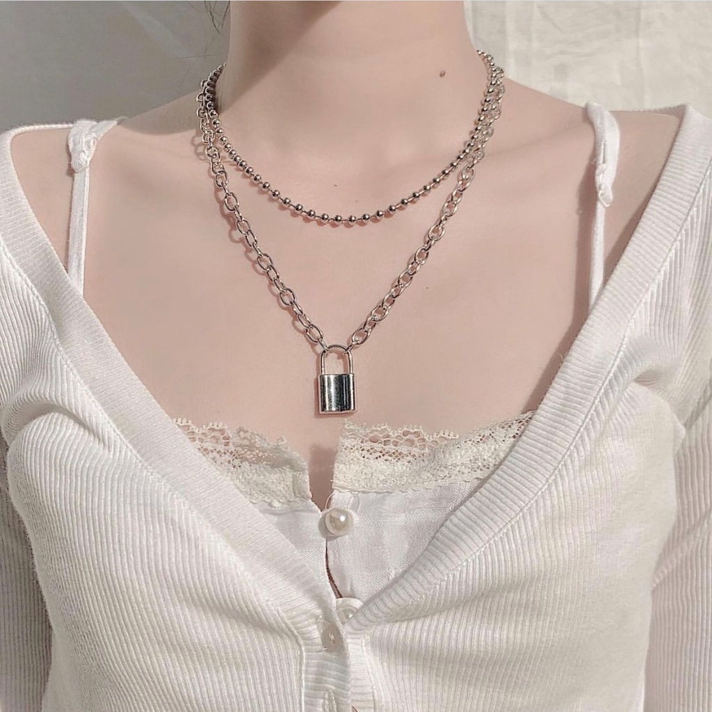 Dây chuyền bi ball chain 4mm unisex nam nữ N45 Choker Club