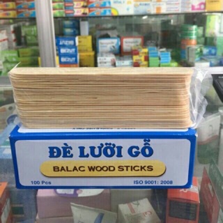Que đè lưỡi gỗ 100 que
