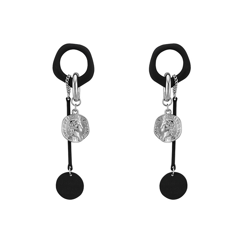 Khuyên Tai Hình Chân Dung Tròn Phong Cách Retro Phong Cách Mới 2022