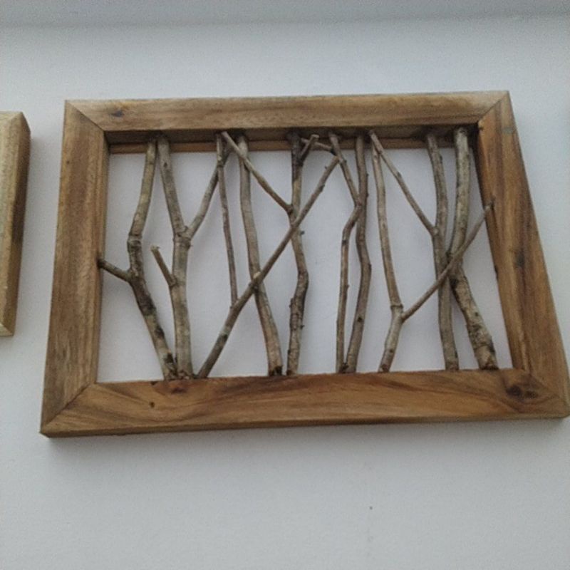 Tranh gỗ cành cây khô trang trí kích thước 30 x 40CM